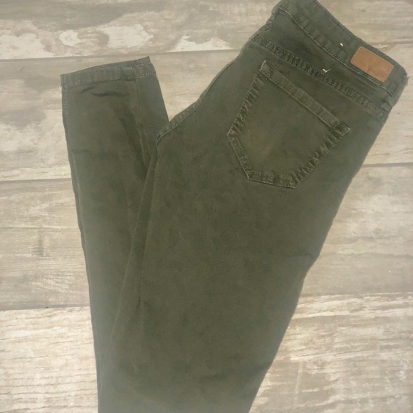 Denim - Garage Army Green Jeans
